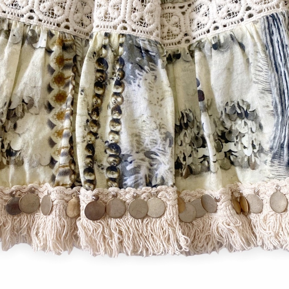 Camilla Printed Embellished Mini Skirt, Size M - Picture 14 of 16